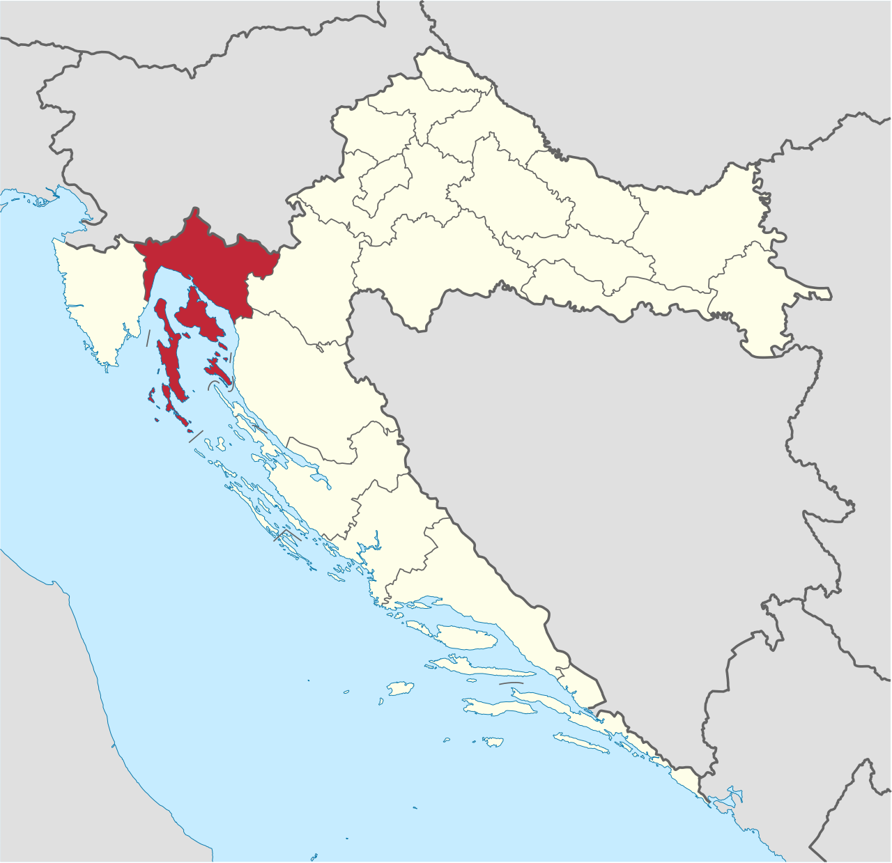 Villa Ici Urbex locatie in of rond de regio Primorje-Gorski Kotar (Općina Opatija), Croatia
